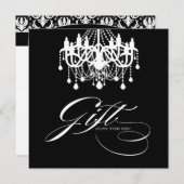 Geschenkgutschein in Schwarz und Weiß (Vorne/Hinten)