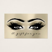 Geschenkgutschein Ivory Eye Lash Extension Makeup (Vorderseite)