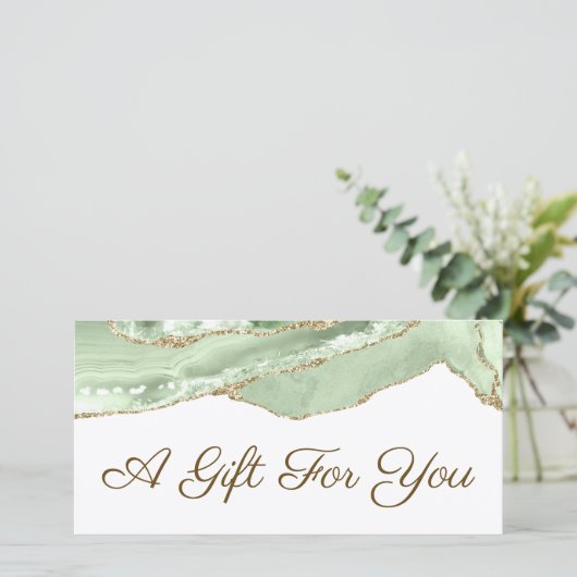 Geschenkgutschein Jade Green (Stehend Vorderseite)