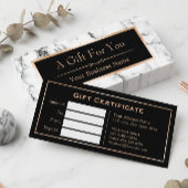 Geschenkgutschein-Karte aus weißem Marmor