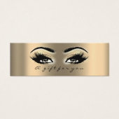 Geschenkgutschein Kleine Sepia Gold Lashes Makeup (Vorderseite)