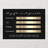 Geschenkgutschein Lash Black Diamond Schönheit Mak (Rückseite)