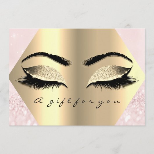 Geschenkgutschein Lash Pink Diamant Schönheitsmitt (Vorderseite)