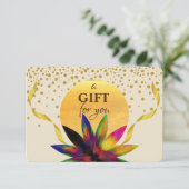 Geschenkgutschein Lotus Blume Yoga Gesundheit (Stehend Vorderseite)