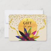 Geschenkgutschein Lotus Blume Yoga Gesundheit (Vorderseite)