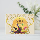 Geschenkgutschein Lotus Blume Yoga Gesundheit (Stehend Vorderseite)