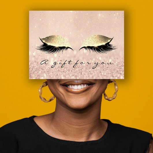 Geschenkgutschein Makeup Artist Gold Lash Beauty