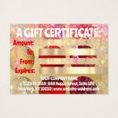 Geschenkgutschein Makeup Artist Logo QR 100 Stücke (Rückseite)