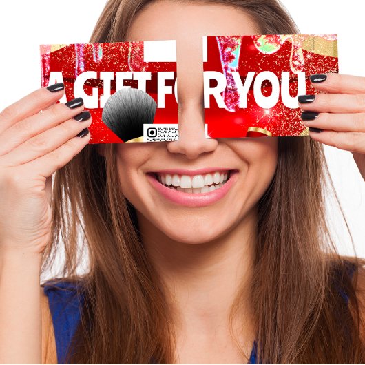 Geschenkgutschein Makeup Artist Logo QR 100 Stücke