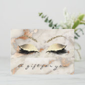 Geschenkgutschein Marmorplatte Kupfer Lashes Koral (Stehend Vorderseite)