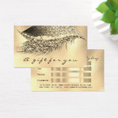 Geschenkgutschein Metallic Gold Lash Lux Makeup (Schreibtisch)