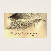 Geschenkgutschein Metallic Gold Lash Lux Makeup (Vorderseite)