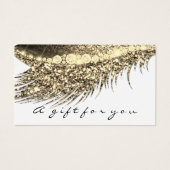 Geschenkgutschein Metallic Gold Lash White Makeup (Vorderseite)