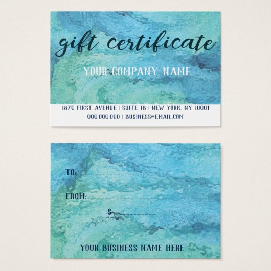 Geschenkgutschein-Mighty, 3,5" x 2,5", Standard (Vorne & Hinten)