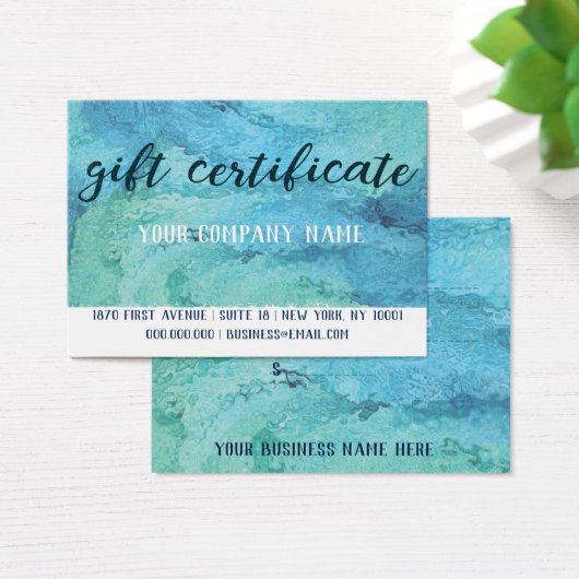 Geschenkgutschein-Mighty, 3,5" x 2,5", Standard (Schreibtisch)