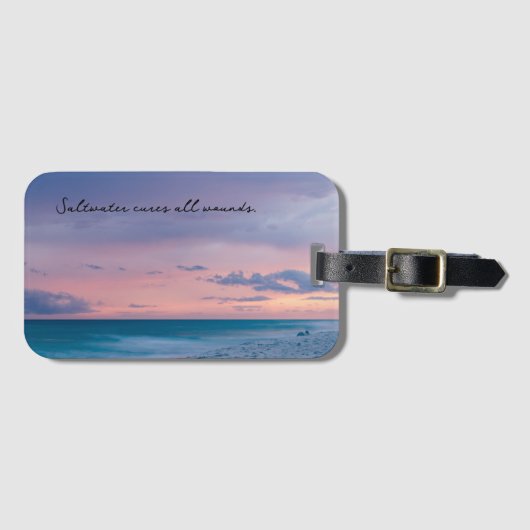Geschenkgutschein mit Beach Foto Gepäckanhänger (Vorderseite (Horizontal))