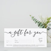 Geschenkgutschein mit Logo | Einfach richtig (Stehend Vorderseite)