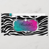 Geschenkgutschein Mode Salon Juwelier Blau Pink (Vorne/Hinten)