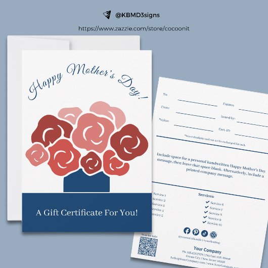 Geschenkgutschein "Modern Happy Mother's Day Bouqu