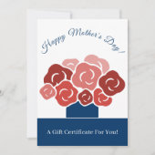 Geschenkgutschein "Modern Happy Mother's Day Bouqu (Vorderseite)