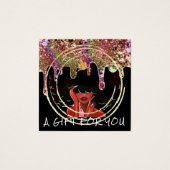 Geschenkgutschein Nail Haarschminke Tropfen Schwar (Vorderseite)