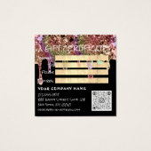 Geschenkgutschein Nail Haarschminke Tropfen Schwar (Rückseite)