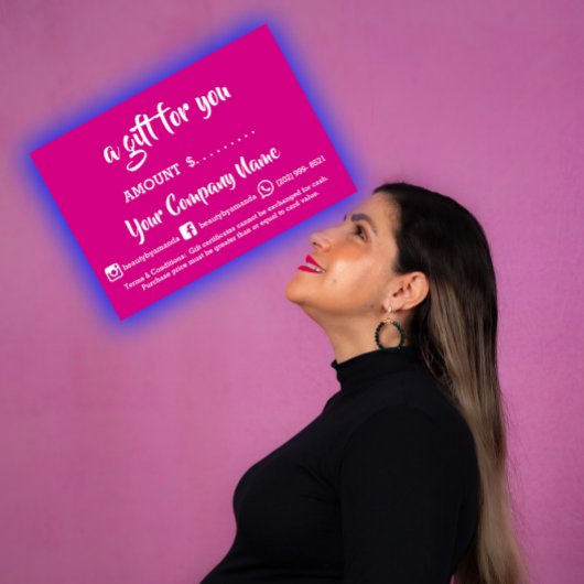 Geschenkgutschein Online-Shop Pink Berry