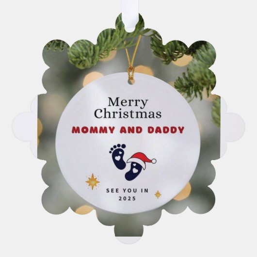 Geschenkgutschein Ornament Karte (Rückseite)