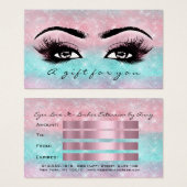 Geschenkgutschein Ozeanischer Rose Ombre Lashes Ma (Vorne & Hinten)