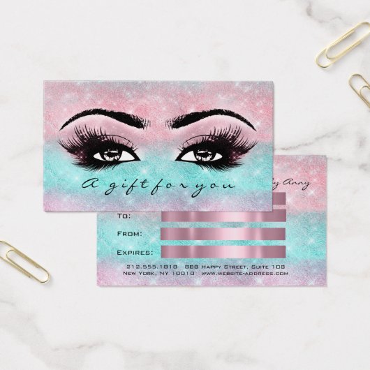 Geschenkgutschein Ozeanischer Rose Ombre Lashes Ma (Büro)