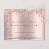 Geschenkgutschein peitscht postkarte (Vorderseite)