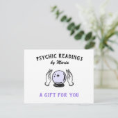 Geschenkgutschein "Psychisches Medium Reading" Fer Feiertagskarte (Stehend Vorderseite)
