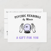 Geschenkgutschein "Psychisches Medium Reading" Fer Feiertagskarte (Vorne/Hinten)