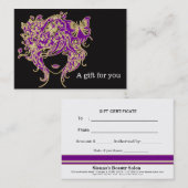 Geschenkgutschein Rabattkarte (Vorne/Hinten)