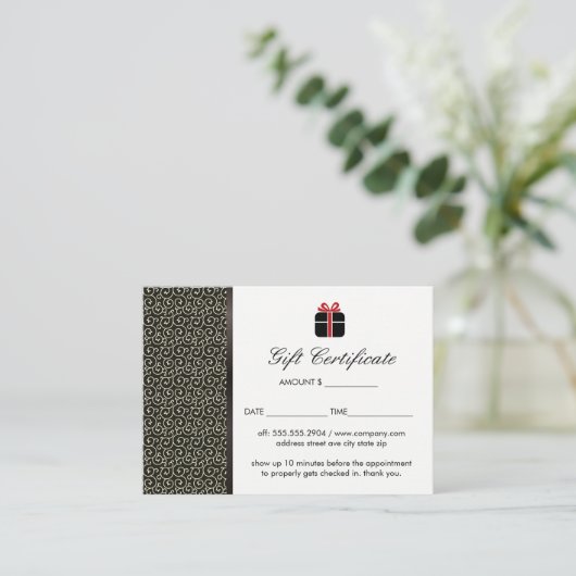 Geschenkgutschein Rabattkarte (Stehend Vorderseite)