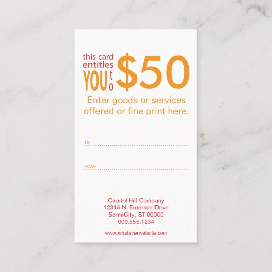 Geschenkgutschein rainbowBurst Rabattkarte (Rückseite)