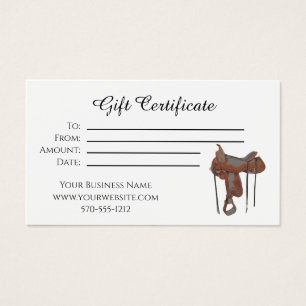Geschenkgutschein Reitsattel