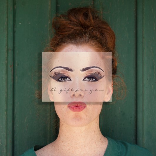 Geschenkgutschein Rosa Blush Lash Schönheit Makeup