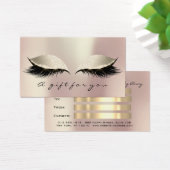 Geschenkgutschein Rosa Gold Lashes Makeup (Schreibtisch)