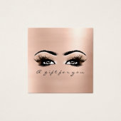 Geschenkgutschein Rosa Rose Blush Lashes Makeup (Vorderseite)