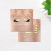 Geschenkgutschein Rose Glitzer Gold Lashes Makeup  (Schreibtisch)