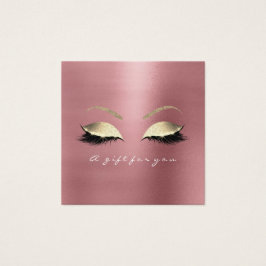 Geschenkgutschein Rose Roter Bean Gold Lashes Make