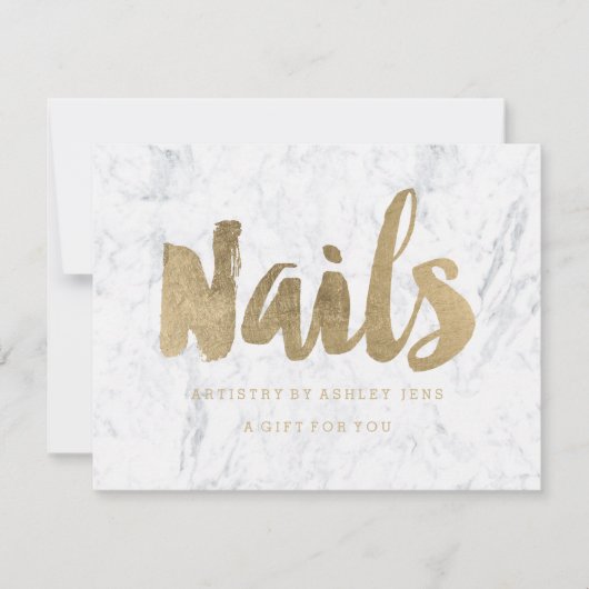 Geschenkgutschein schicke Imitate goldgürtig Nails (Vorderseite)