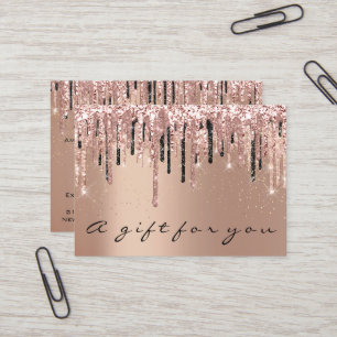 Geschenkgutschein Schönheit Studio Haarstylist Blu Visitenkarte