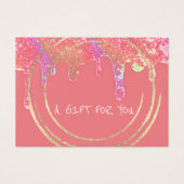 Geschenkgutschein Schönheitshaar Makeup Tropfen WE (Vorderseite)