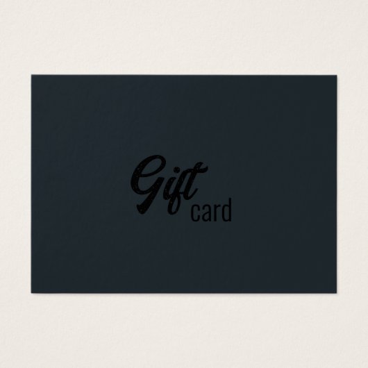 Geschenkgutschein Schwarz-weiß Grau (Vorderseite)