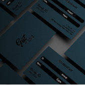 Geschenkgutschein Schwarz-weiß Grau