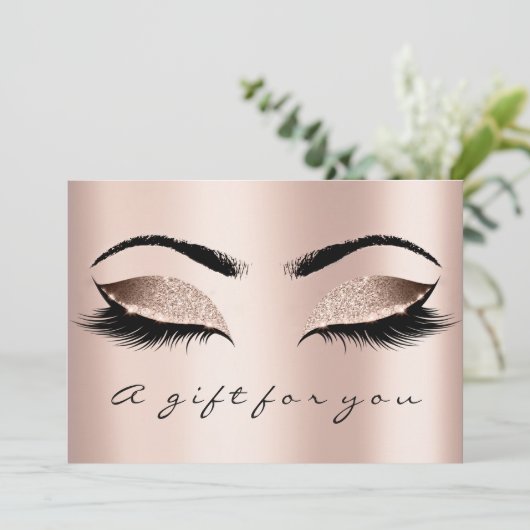Geschenkgutschein Skinn Lux Gold Lash Schönheit Ma (Stehend Vorderseite)