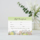 Geschenkgutschein-Store-Visitenkarte Postkarte (Stehend Vorderseite)