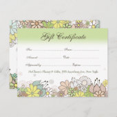 Geschenkgutschein-Store-Visitenkarte Postkarte (Vorne/Hinten)